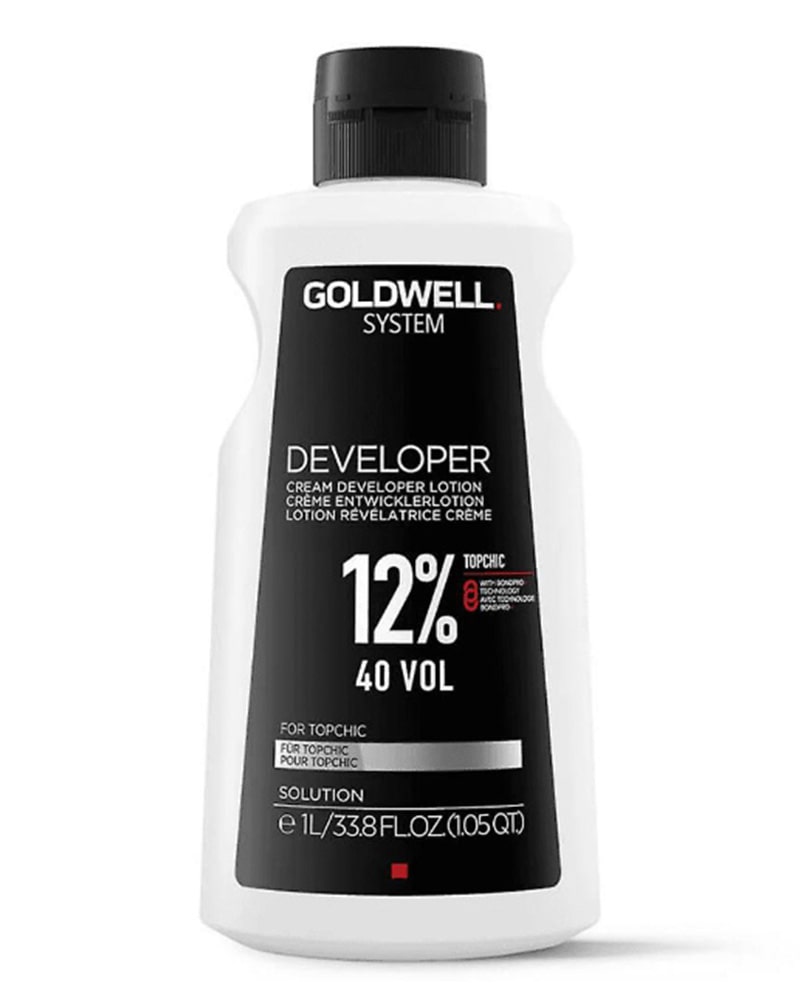 Goldwell System Cream Developer Lotion 33.8oz 7 Volume, 10 Volume, 20 Volume, 30 Volume, 40 Volume