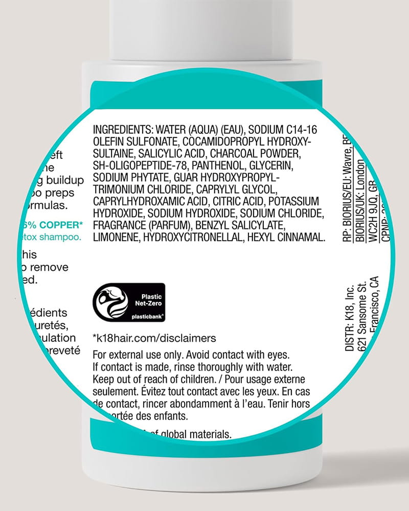 K18 Biomimetic Hairscience Peptide Prep Detox Shampoo – Glamour