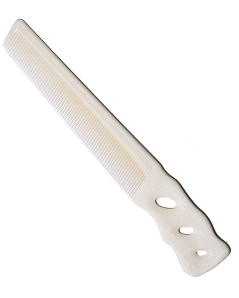 YS Park 205 Short Hair Design Comb Flex Shape Memory - White