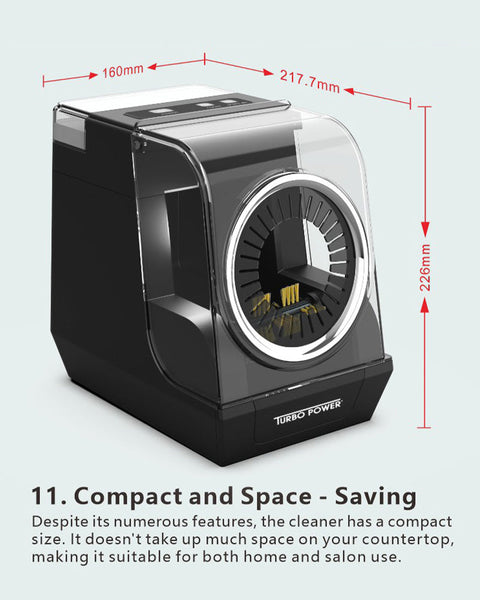 Turbo Power Automatic Hair Brush and Clipper Cleaner TPCL1