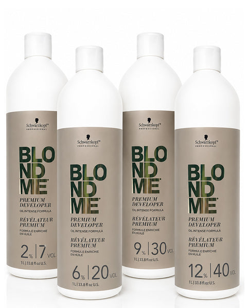 Schwarzkopf BlondMe Premium Developer Oil Formula 33.8oz 7 Volume, 20 Volume, 30 Volume, 40 Volume