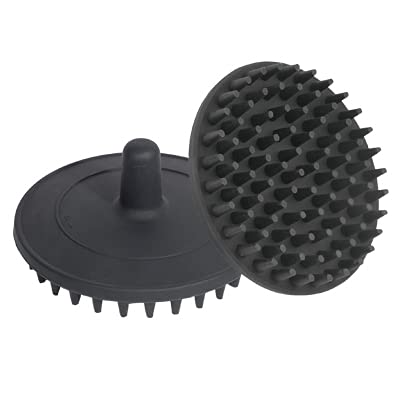 Scalpmaster Scalp Brush-Flexible Silicone Black