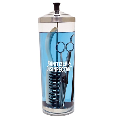Burmax Scalpmaster Professional Acrylic Sanitizing Jar 42oz