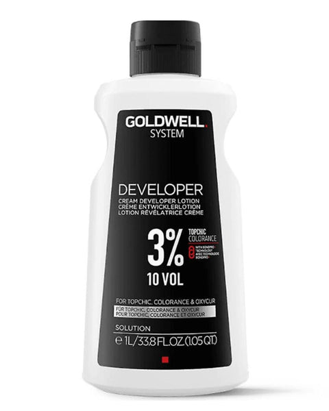 Goldwell System Cream Developer Lotion 33.8oz 7 Volume, 10 Volume, 20 Volume, 30 Volume, 40 Volume