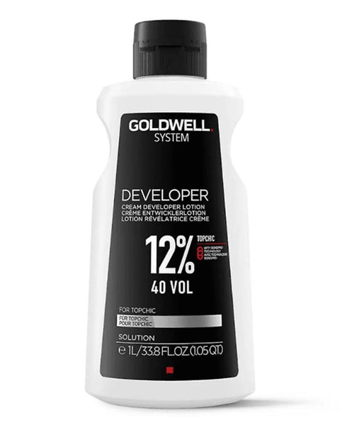 Goldwell System Cream Developer Lotion 33.8oz 7 Volume, 10 Volume, 20 Volume, 30 Volume, 40 Volume