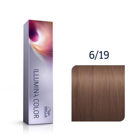 Wella Professionals Illumina Permanent Hair Color - 6/19 Dark Blonde / Ash Cendre