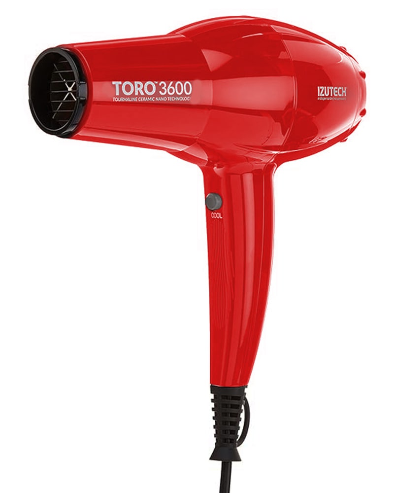 Izutech Toro 3600 Tourmaline Ceramic Nano Technology Hair Dryer Red Glamour Beauty Center