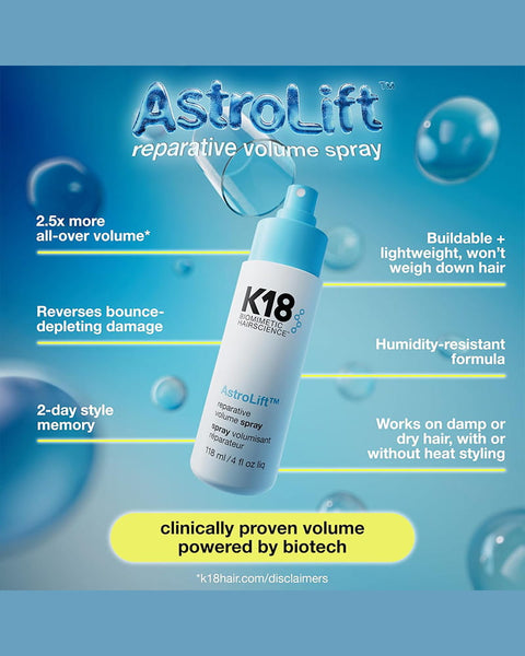 K18 Biomimetic Hairscience AstroLift Reparative Volume Spray 4 oz