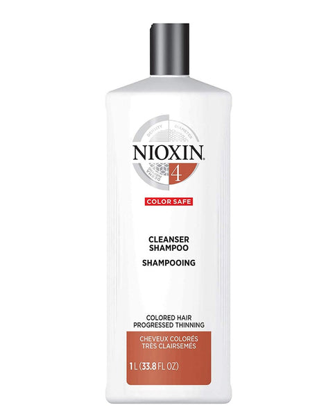 Nioxin System 4 Cleanser Noticeably Thinning Hair Chemically Treated Shampoo 1L
