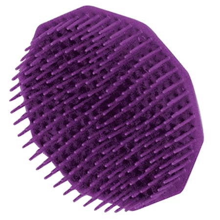 Burmax Scalpmaster Shampoo Brush Purple with Finger Hole
