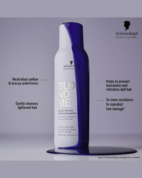 Schwarzkopf BlondMe Bond Repair Purple Shampoo