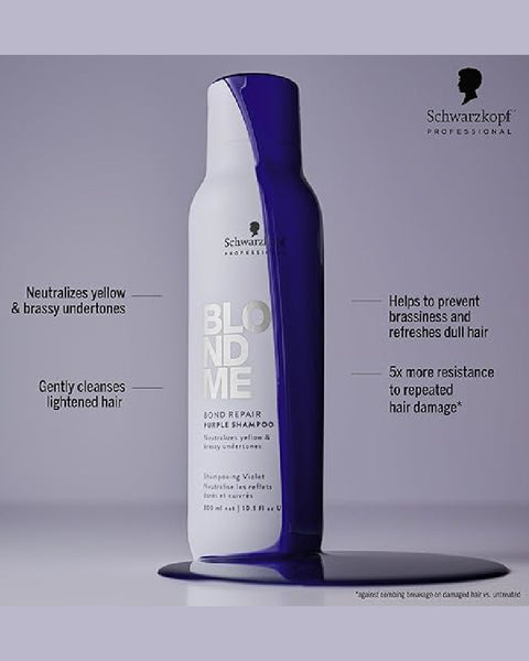 Schwarzkopf BlondMe Bond Repair Purple Shampoo