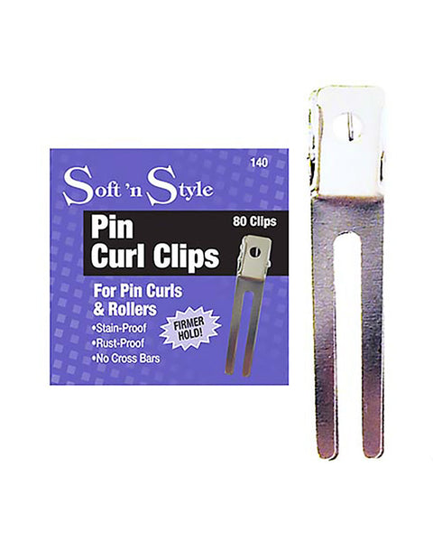 Burmax Soft N' Style Pin Curl Clips 80/bx - United Hair Salon Supplies
