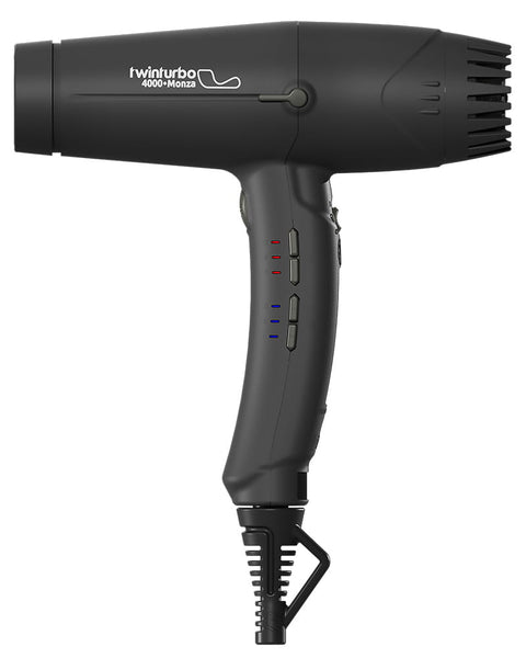 Twin Turbo 4000 Monza Dryer Black + Magic Sense Diffuser